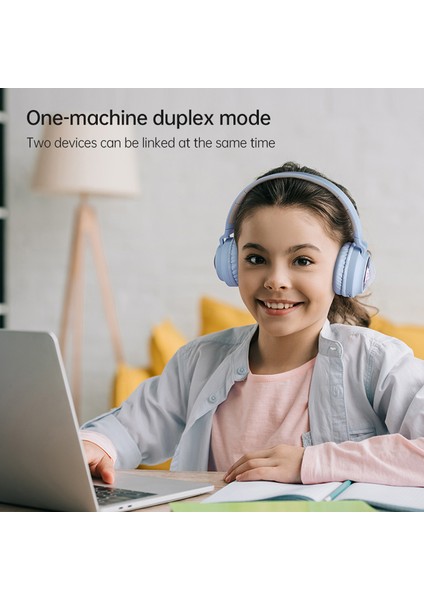 Fıngertıme Q1 Bt5.3 Uzay Kapsülü Kablosuz Kulaklık, Solunum Işığı ile Çocuklar Için Bluetooth Kulaklık-Pembe (Yurt Dışından)