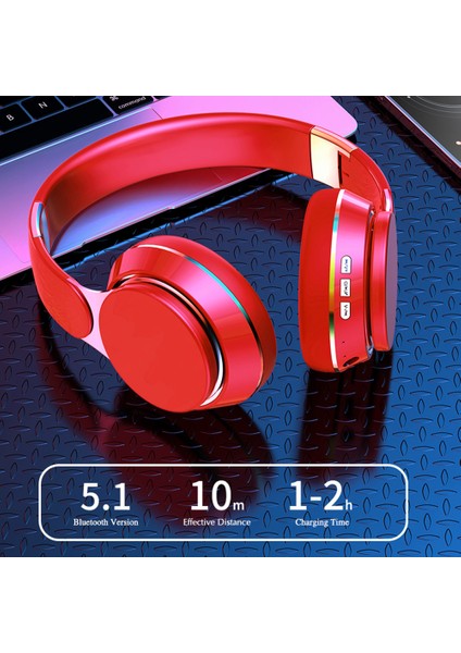 Gn-25 Bas Baş Üstü Kulaklık Stereo Kulaklık Bluetooth Kulaklık, 40 mm Titreşimli Diyafram ve 3,5 mm Ses Jakı-Beyaz (Yurt Dışından)
