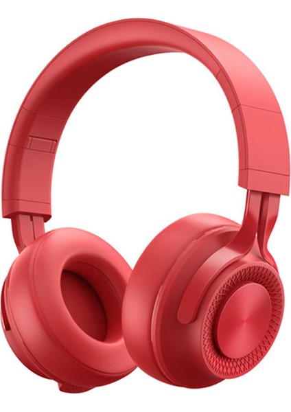 Fıngertıme P1 Katlanabilir Bluetooth Kablosuz Kulaklık Stereo Telefon Dahili Mikrofonlu Pc Müzik Oyun Kulaklığı (Ce Belgeli)-Kırmızı (Yurt Dışından)