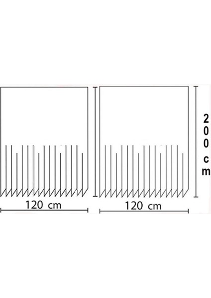 Banyo Perdesi 2x120x200 Tek Kanat Duş Perdesi Halka Hediyeli Duşakabin Perdesi Duşakabin Perdesi 6303