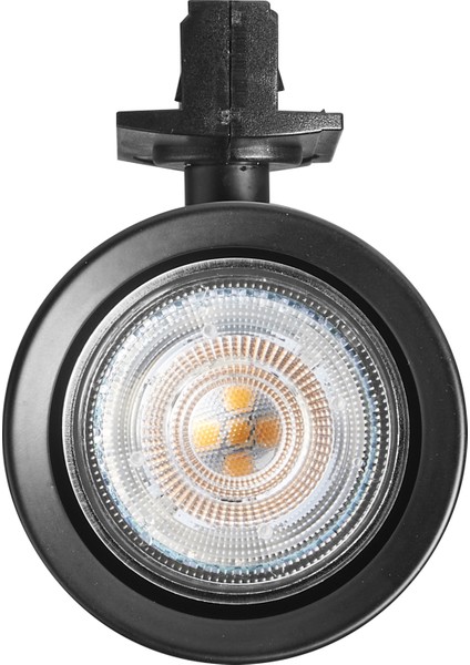 LED 2700K IP20 GU10 Duy Sarı Işık Alüminyum Siyah Kasa İç Mekan Raylı Spot