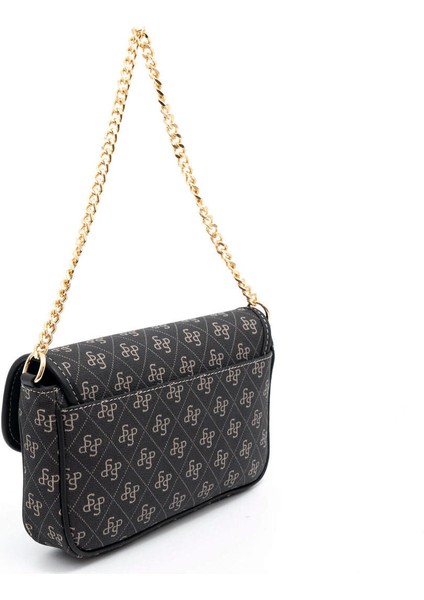 Kadın Çapraz Çanta 1171-46071 Sılver Polo Çapraz Bayan Çantası M178 Füme-Mat Siyah fırsatları