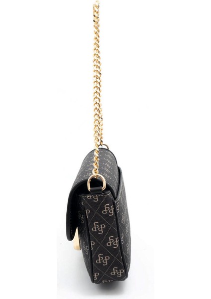 Kadın Çapraz Çanta 1171-46071 Sılver Polo Çapraz Bayan Çantası M178 Füme-Mat Siyah indirimleri