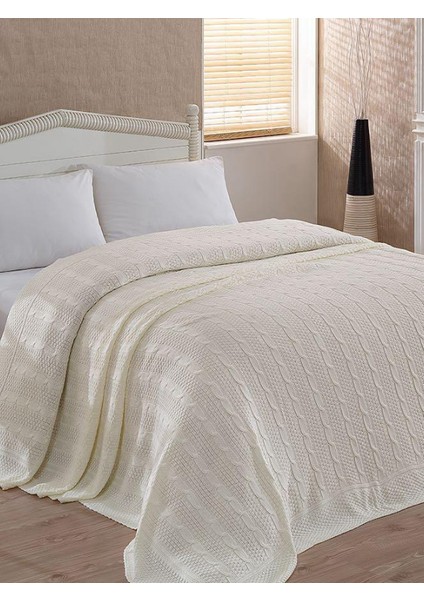 WOOLHOME ÇİFT KİŞİLİK ÖRGÜ BATTANİYE 240X220CM