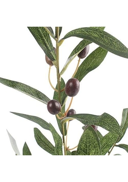 Yapay Zeytin Dalı Dekoratif 95 cm 6 Zeytinli