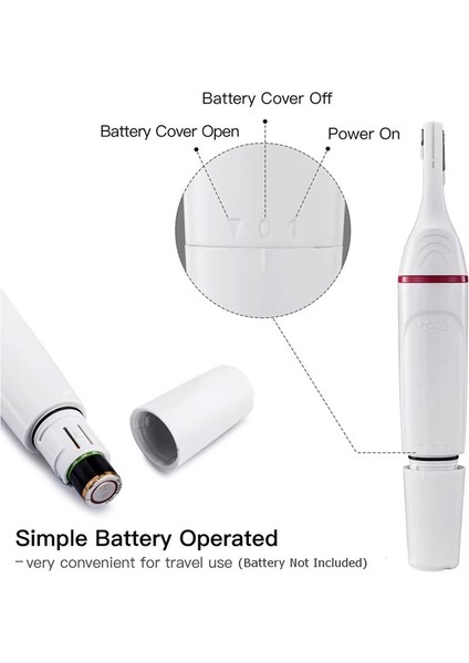 5 In 1 Pilli Ergonomik Epilasyon Tıraş Makinesi Giyotin Jilet Yüz Kaş Koltukaltı Bikini Epilatör indirimleri