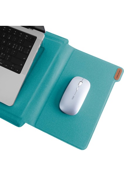 Nıllkın Versatile Plus 15.6-16.1-Inç Dizüstü Bilgisayar Kılıfı Çok Fonksiyonlu Litchi Doku Pu Deri Soğutma Standı Notebook Çantası Mouse Pad ile Fonksiyon-Yeşil (Yurt Dışından)