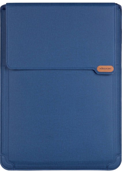 Nıllkın Versatile Plus 15.6-16.1-Inç Dizüstü Bilgisayar Kılıfı Çok Fonksiyonlu Litchi Doku Pu Deri Soğutma Standı Notebook Çantası Mouse Pad Fonksiyonlu-Mavi (Yurt Dışından)
