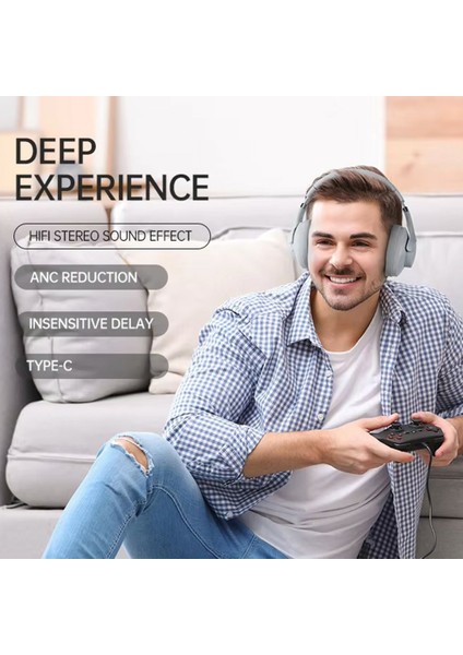 BT048 Aktif Gürültü Önleyici Kablosuz Kulaklık Bluetooth Ağır Bas Kulak Üstü Oyun Müzik Kulaklığı-Pembe (Yurt Dışından) indirimleri