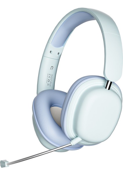 Sy-T1 Takılabilir Enc Mikrofonlu Kulak Üstü Bluetooth Kulaklık Katlanabilir Oyun Kulaklığı-Mavi (Yurt Dışından)