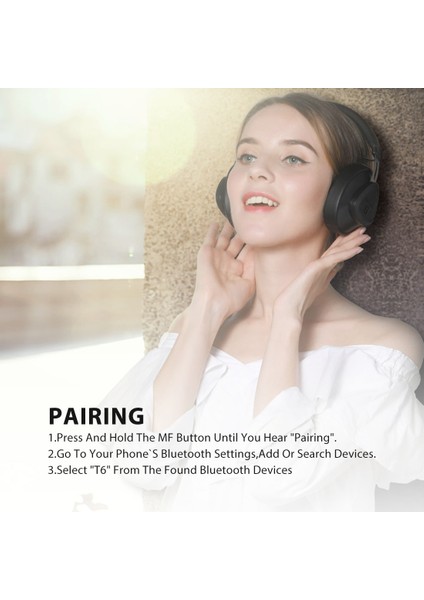 Bluedıo Tm Kablosuz Bluetooth Kulaklık Stereo Kulaklık-Siyah (Yurt Dışından)