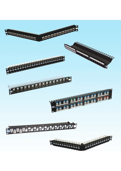 24 Port Keystone Jack Utp Boş 19" 1u Panel