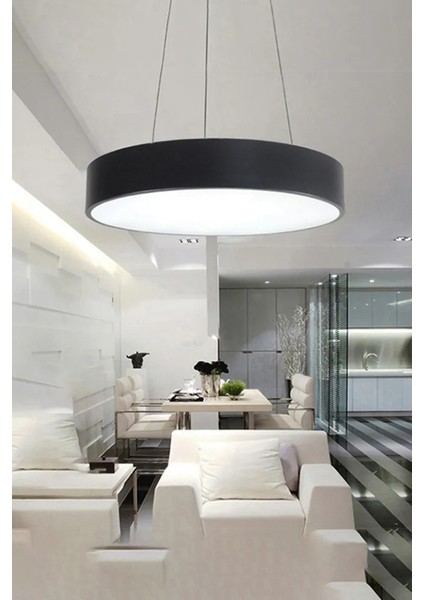 Modern Yüksek Aydınlatmalı Sarkıt LED Avize, Kumandalı Avize, 3 Renk Aydınlatmalı,ofis,salon Avizesi modelleri