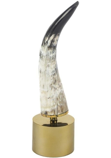 Gold Siyah Boynuz Dekor Obje 14 x 11 x 31CM