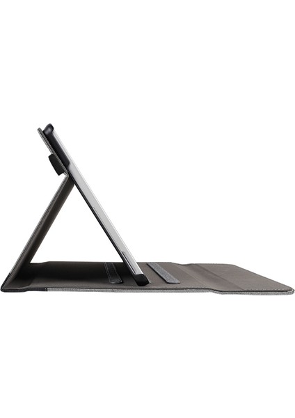 Microsoft Surface Pro 10/9/8 Kılıf Standı Cüzdan Fonksiyonlu Dizüstü Bilgisayar Deri Kapak-Gri + Mavi (Yurt Dışından)