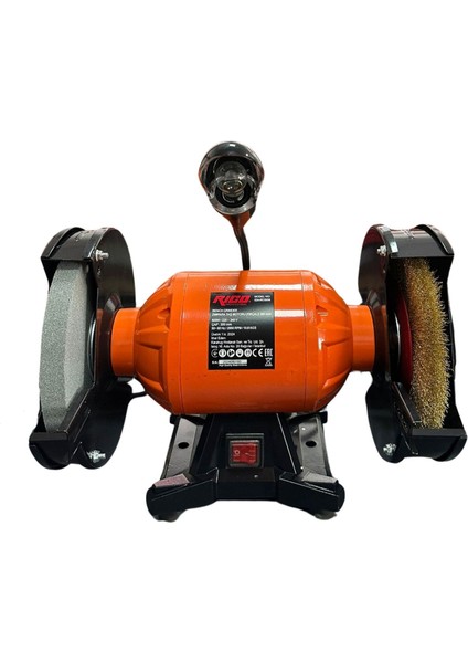 024-RC0006 Profesyonel Taş Motoru Işıklı Tel Fırçalı 600W 200 mm