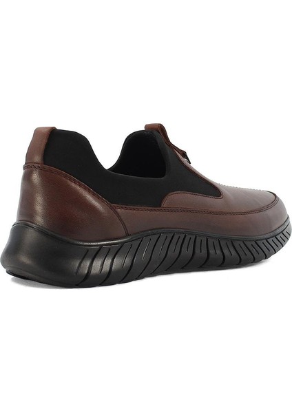 Erkek Taba Kalın Tabanlı Deri Günlük Ayakkabı indirimleri