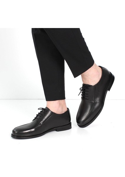 Erkek Siyah Bağcıklı Deri Klasik Ayakkabı fiyatları