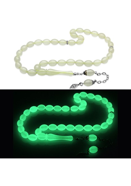 Kararmaz Metal Püsküllü Arpa Kesim Kedigözü Tesbih