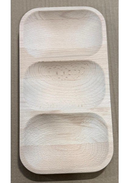 Liva Ahşap Kayın Sunum/çerez Tabağı