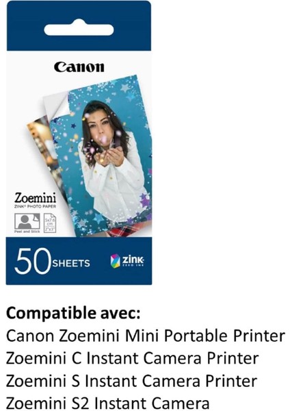 ZINK PAPER ZP-2030 50 Adet Fotoğraf Kağıdı fiyatları