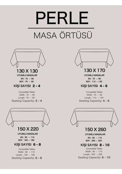 Daily Series Kadife Dokulu Ekru Renk Masa Örtüsü
