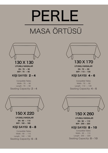 Daily Series Kadife Dokulu Keten Rengi Masa Örtüsü