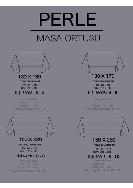 Daily Series Kadife Dokulu Açık Gri Rengi Masa Örtüsü