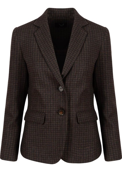 Vatkalı Slim Fit Ceket - Kahve