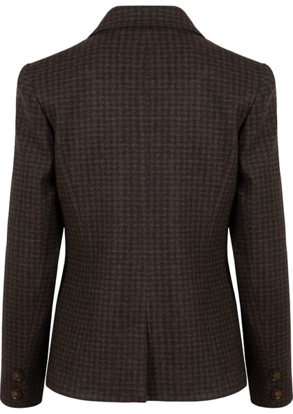 Vatkalı Slim Fit Ceket - Kahve
