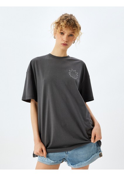 Rick And Morty Lisanslı Arkası Baskılı Oversize Tişört