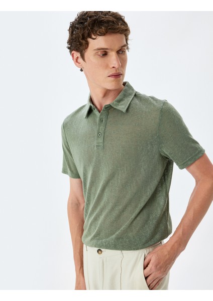 Kısa Kollu Yarı Transparan Polo Yaka Tişört fiyatları