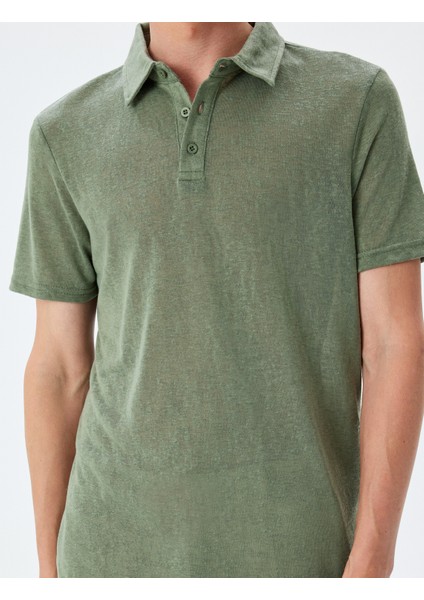 Kısa Kollu Yarı Transparan Polo Yaka Tişört indirimleri