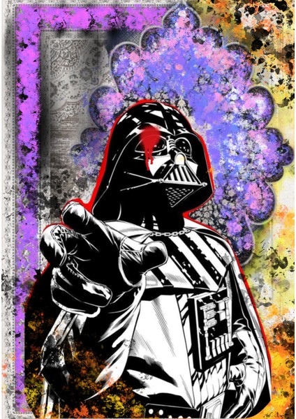 The Graffiti Art Dart Vader Büyük Boy Poster 50 x 70 cm