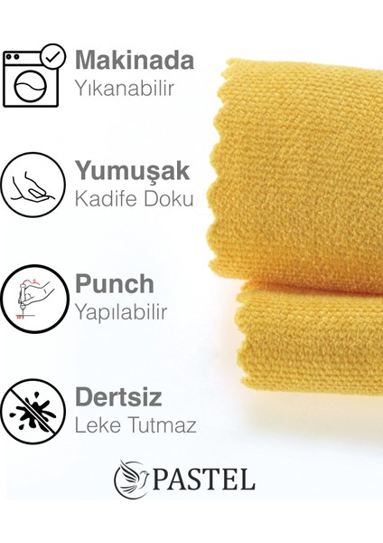 Kadife Dokulu Hint Sarısı Kırlent Yastık Kılıfı Freedom Serisi Punch Için Uygun