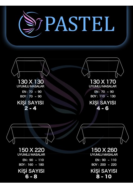 Lavanta Pembesi Masa Örtüsü Kadife Dokulu Leke Tutmaz modelleri