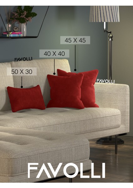 Kadife Dokulu Metalik Kırmızı Kırlent Kılıfı Dream Serisi Punch Için Uygun Gizli FERMUAR50 x 30 cm fırsatları