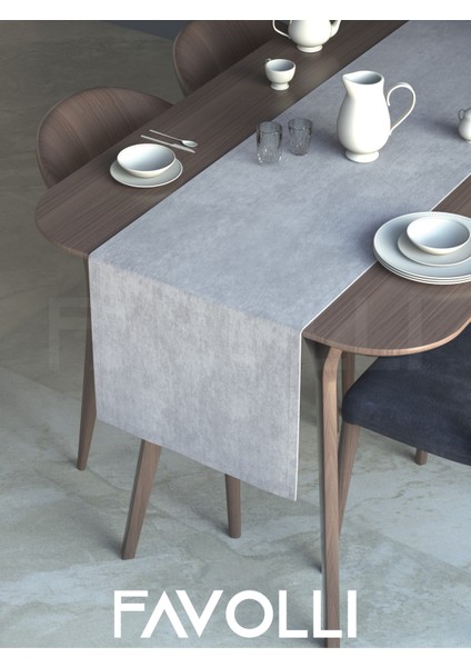 Beyaz Renk Kadife Dokulu Runner Dream Series 40 x 140 fiyatları