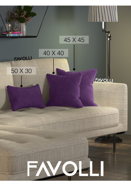 Kadife Dokulu Erik Moru Kırlent Kılıfı Dream Serisi Punch Için Uygun Gizli FERMUAR50 x 30 cm fırsatları