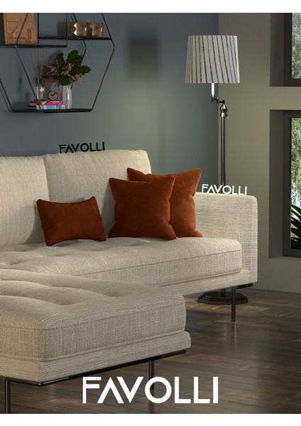 Kadife Dokulu Kiremit Rengi Kırlent Kılıfı Dream Serisi Punch Için Uygun Gizli FERMUAR50 x 30 cm