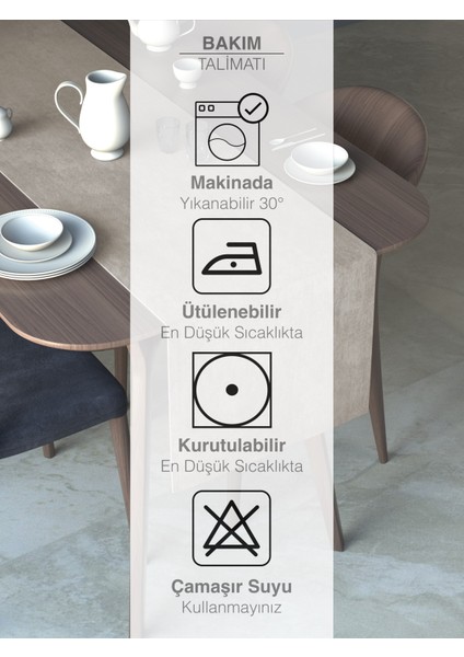 Taş Rengi Kadife Dokulu Runner Dream Series 40 x 140 fırsatları