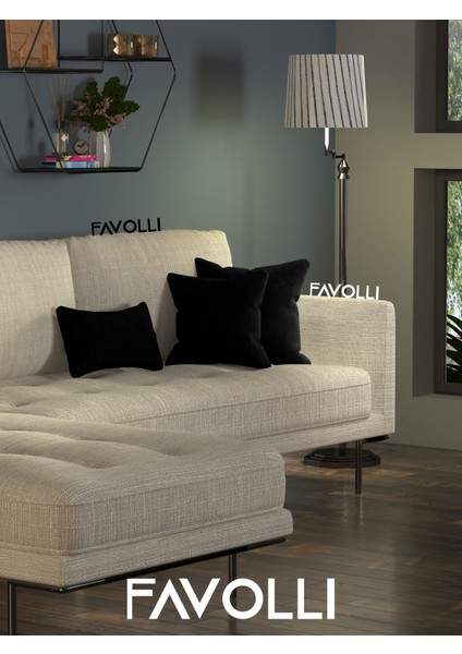 Kadife Dokulu Siyah Renk Kırlent Kılıfı Dream Serisi Punch Için Uygun Gizli FERMUAR50 x 30 cm