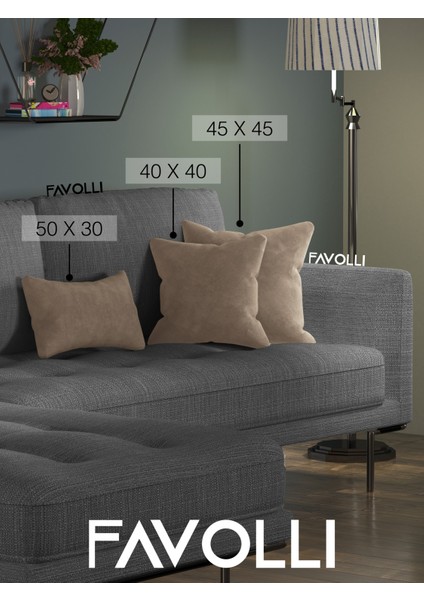 Kadife Dokulu Haki Renk Kırlent Kılıfı Dream Serisi Punch Için Uygun Gizli FERMUAR50 x 30 cm fırsatları