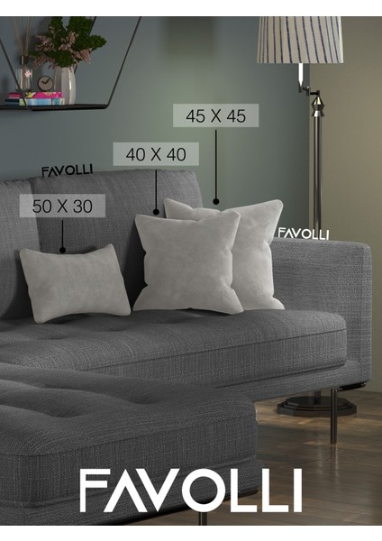 Kadife Dokulu Açık Gri Kırlent Kılıfı Dream Serisi Punch Için Uygun Gizli FERMUAR50 x 30 cm fırsatları