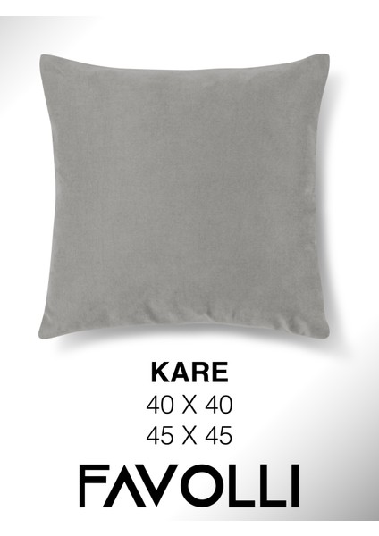 Kadife Dokulu Açık Gri Kırlent Kılıfı Dream Serisi Punch Için Uygun Gizli FERMUAR50 x 30 cm indirimleri