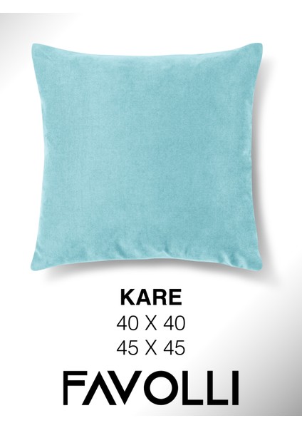 Kadife Dokulu Sis Mavisi Kırlent Kılıfı Dream Serisi Punch Için Uygun Gizli FERMUAR50 x 30 cm
