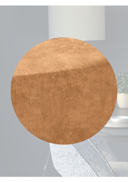 Kadife Efektli Kahve Köpüğü Rengi Aura Serisi Runner 40 x 140