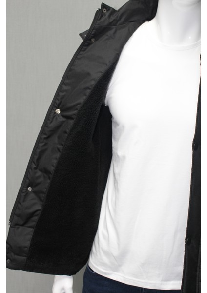 Kapüşonlu Siyah Erkek Mont fırsatları