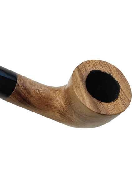 9 Mm. Kahverengi Sandalwood Eğimli Sap Ahşap Pipo RD38 fiyatları