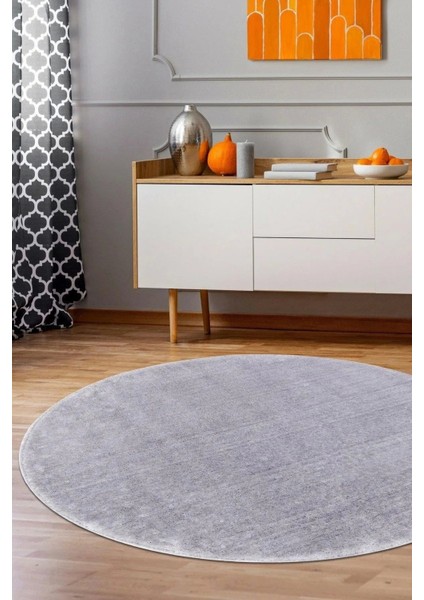 Gri Post Peluş Tavşan Tüyü Kaymaz Taban Makinede Yıkanabilir Toz Vermez Halı Yolluk Kilim